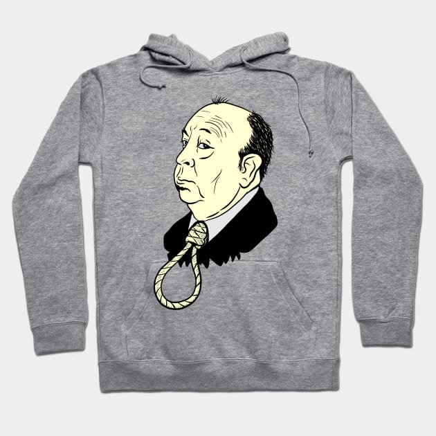 Alfred Hitchcock Rope Hoodie by Malakian Art